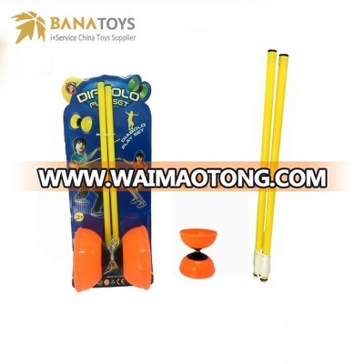 Educational children game finger toy diabolo yo-yo with wooden handle